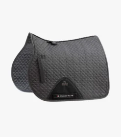 Premier Equine Pony Plain Cotton GP/Jump Square Grey