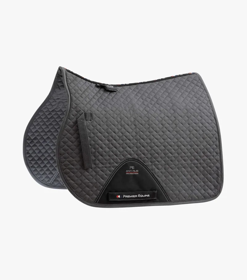 Premier Equine Pony Plain Cotton GP/Jump Square Grey 1 Premier Equine Pony Plain Cotton GP/Jump Square Grey