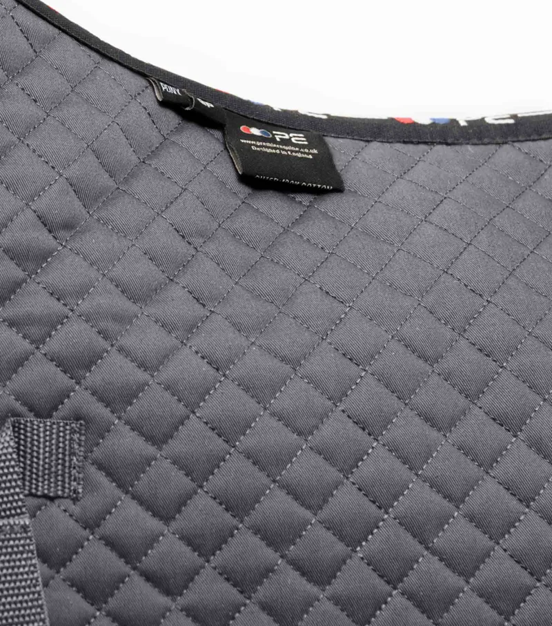 Premier Equine Pony Plain Cotton GP/Jump Square Grey 2 Premier Equine Pony Plain Cotton GP/Jump Square Grey - Image 2