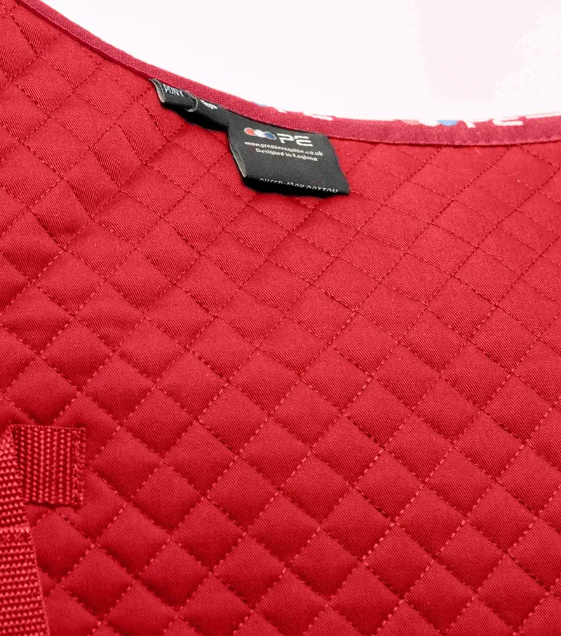Premier Equine Pony Plain Cotton GP/Jump Square Red 2 Premier Equine Pony Plain Cotton GP/Jump Square Red - Image 2