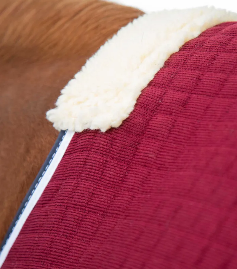 Premier Equine PremTex Horse Cooler Rug Burgundy 2 Premier Equine PremTex Horse Cooler Rug Burgundy - Image 2