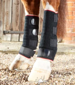 Premier Equine Quick Dry Horse Leg Wraps Black -PREMIER EQUINE Quick Dry Leg Wraps Black 4