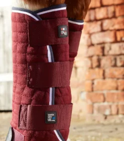 Premier Equine Quick Dry Horse Leg Wraps Burgundy -PREMIER EQUINE Quick Dry Leg Wraps Burgundy 4