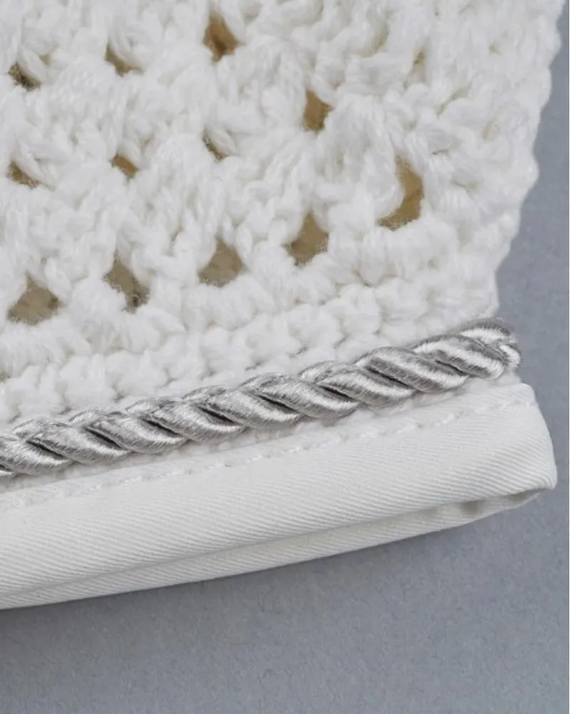 Premier Equine Salto Fly Veil - White 2 Premier Equine Salto Fly Veil - White - Image 2