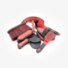 Premier Equine Soft-Touch Grooming Kit Set Black/Red
