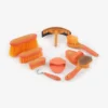 Premier Equine Soft-Touch Grooming Kit Set Orange/Amber