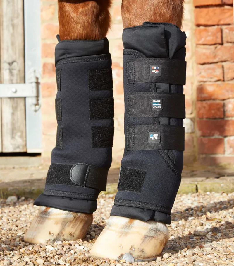 Premier Equine Stable Boot Wraps Black 1 Premier Equine Stable Boot Wraps Black