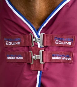 Premier Equine Stratus Horse Stable Sheet Burgundy -PREMIER EQUINE Stratus stable sheet burgundy 3