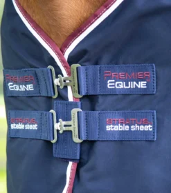 Premier Equine Stratus Horse Stable Sheet Navy -PREMIER EQUINE Stratus stable sheet navy 3