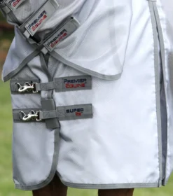 Premier Equine Super Lite Fly Rug With Surcingles Silver -PREMIER EQUINE Super Lite Fly Rug with Surcingles Silver 3