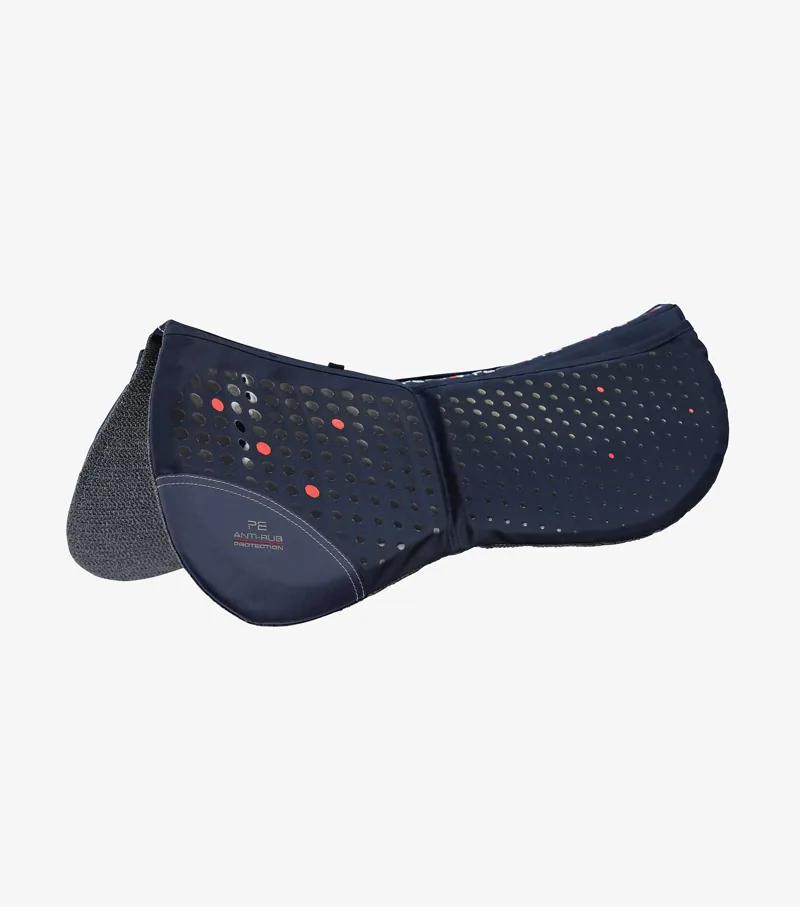 Premier Equine Tech Grip Pro Anti-Slip Correction Half Pad Navy 1 Premier Equine Tech Grip Pro Anti-Slip Correction Half Pad Navy