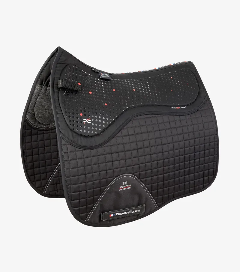 Premier Equine CC Tech Grip Pro Anti-Slip Saddle Pad - Dressage Black 1 Premier Equine CC Tech Grip Pro Anti-Slip Saddle Pad - Dressage Black