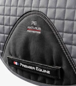 Premier Equine CC Tech Grip Pro Anti-Slip Saddle Pad - Dressage Grey -PREMIER EQUINE Tech Grip Pro Anti Slip Dressage Square Grey 5