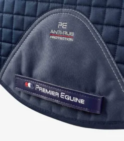 Premier Equine CC Tech Grip Pro Anti-Slip Saddle Pad - Dressage Navy -PREMIER EQUINE Tech Grip Pro Anti Slip Dressage Square Navy 5