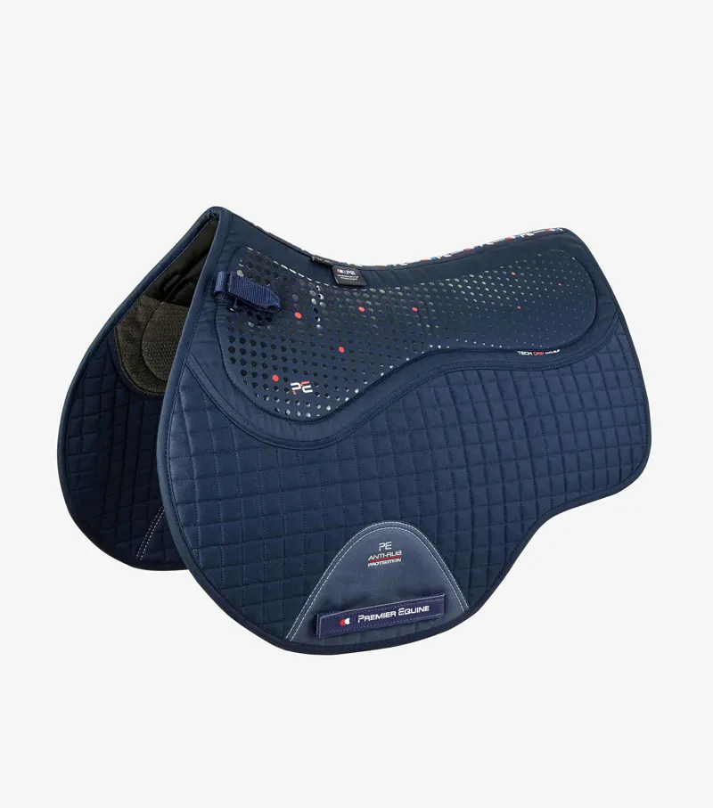 Premier Equine CC Tech Grip Pro Anti-Slip Saddle Pad - GP/Jump Navy 1 Premier Equine CC Tech Grip Pro Anti-Slip Saddle Pad - GP/Jump Navy