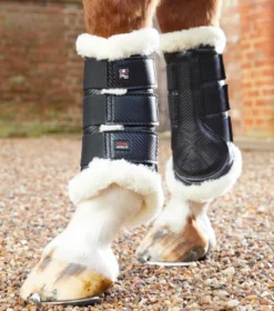 Premier Equine Techno Wool Brushing Boots Black