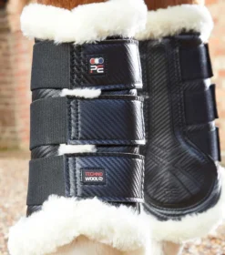 Premier Equine Techno Wool Brushing Boots Black -PREMIER EQUINE Techno Wool Brushing Boot Black 3