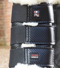 Premier Equine Techno Wool Brushing Boots Black -PREMIER EQUINE Techno Wool Brushing Boot Black 6