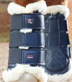 Premier Equine Techno Wool Brushing Boots Navy -PREMIER EQUINE Techno Wool Brushing Boot Navy 3