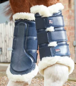 Premier Equine Techno Wool Brushing Boots Navy -PREMIER EQUINE Techno Wool Brushing Boot Navy 6