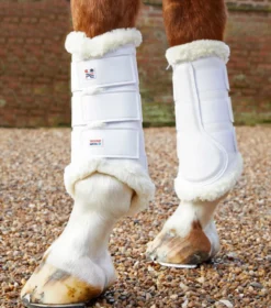 Premier Equine Techno Wool Brushing Boots White