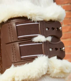 Premier Equine Techno Wool Fetlock Boots Brown -PREMIER EQUINE Techno Wool Fetlock Boot Brown 4