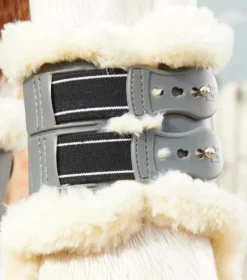 Premier Equine Techno Wool Fetlock Boots Grey -PREMIER EQUINE Techno Wool Fetlock Boot Grey 4