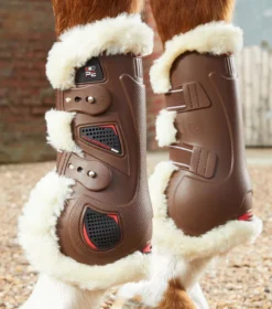 Premier Equine Techno Wool Tendon Boots Brown -PREMIER EQUINE Techno Wool Tendon Boot Brown 3