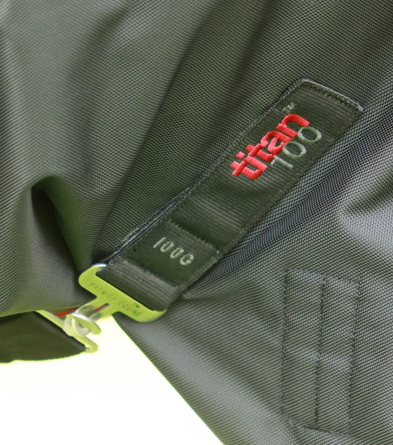 Premier Equine Titan 100g Turnout Rug With Snug-Fit Neck Cover Black 5 Premier Equine Titan 100g Turnout Rug With Snug-Fit Neck Cover Black - Image 5
