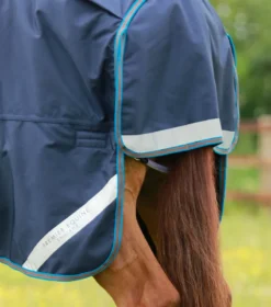 Premier Equine Titan 200g Turnout Rug With Snug-Fit Neck Cover Navy -PREMIER EQUINE Titan 200 Turnout Rug Navy 6