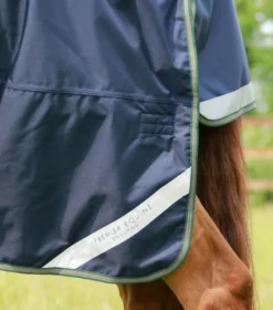 Premier Equine Titan 40g Turnout Rug With Snug-Fit Neck Cover Navy -PREMIER EQUINE Titan 40 Turnout Rug Navy 6