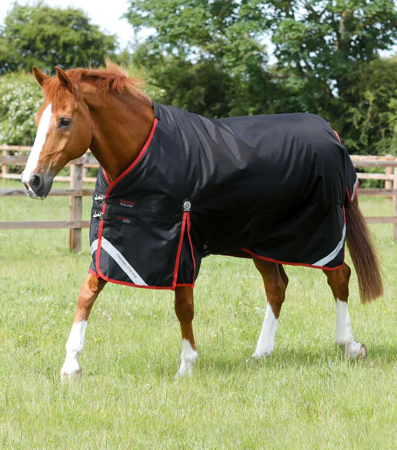 Premier Equine Titan 450g Original Turnout Rug Black 1 Premier Equine Titan 450g Original Turnout Rug Black