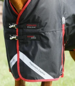 Premier Equine Titan 450g Original Turnout Rug Black 8 Premier Equine Titan 450g Original Turnout Rug Black -PREMIER EQUINE Titan 450 Original Turnout Rug Black 3