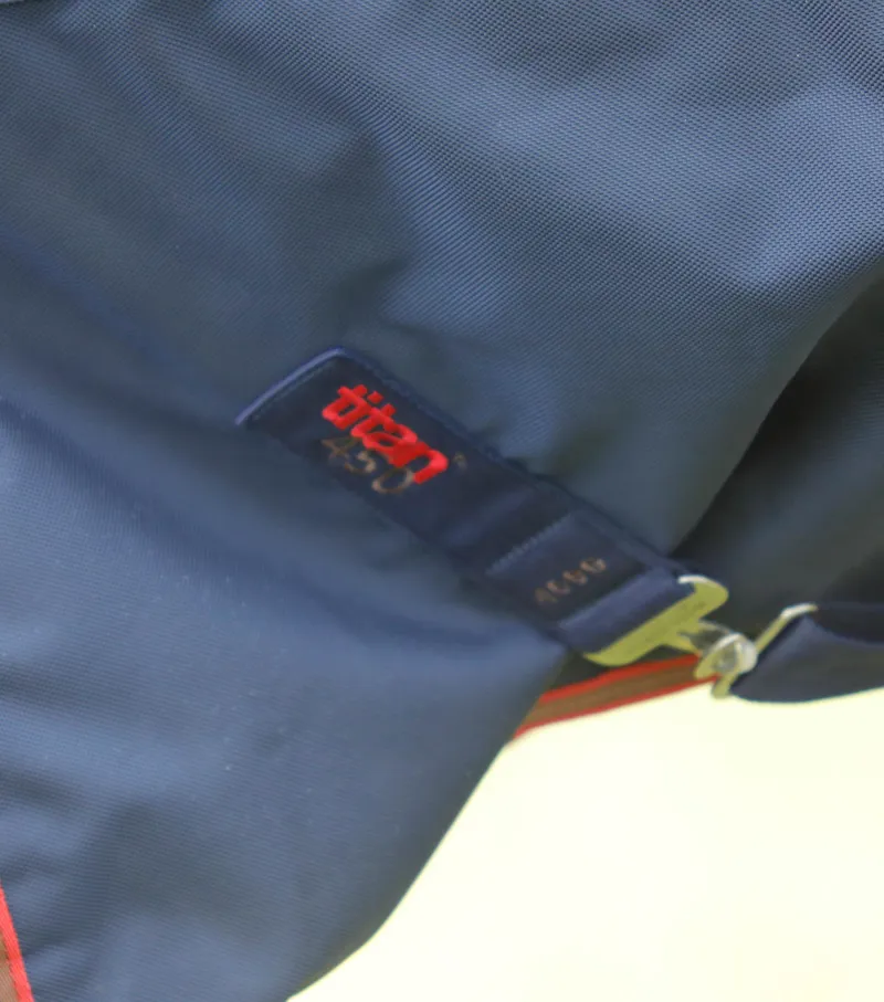 Premier Equine Titan 450g Turnout Rug With Snug-Fit Neck Cover Navy 5 Premier Equine Titan 450g Turnout Rug With Snug-Fit Neck Cover Navy - Image 5