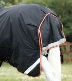 Premier Equine Titan Storm 450g Combo Turnout Rug With Snug-Fit Neck Black -PREMIER EQUINE Titan Storm 450 Turnout Rug Black 6