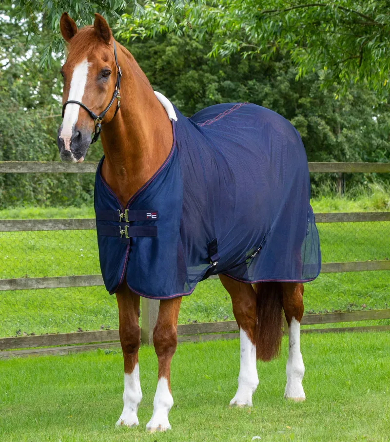Premier Equine Ventoso Mesh Cooler Rug Navy 1 Premier Equine Ventoso Mesh Cooler Rug Navy