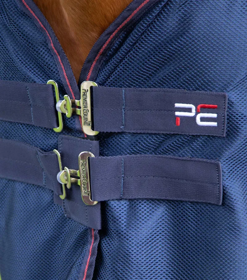 Premier Equine Ventoso Mesh Cooler Rug Navy 3 Premier Equine Ventoso Mesh Cooler Rug Navy - Image 3
