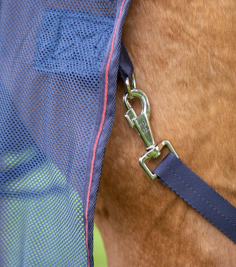Premier Equine Ventoso Mesh Cooler Rug Navy 5 Premier Equine Ventoso Mesh Cooler Rug Navy - Image 5