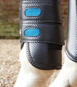 Premier Equine Air Cooled Super Lite Carbon Tech Eventing/Racing Front Boots Black -PREMIER EQUINE air cooled super light eventing racing boot front 5