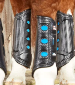 Premier Equine Air Cooled Super Lite Carbon Tech Eventing/Racing Hind Boots Black -PREMIER EQUINE air cooled super light eventing racing boot hind 4