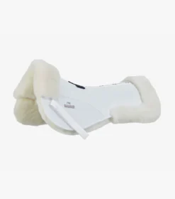 Premier Equine Airtechnology Shockproof Wool Half Pad - White/Natural Wool