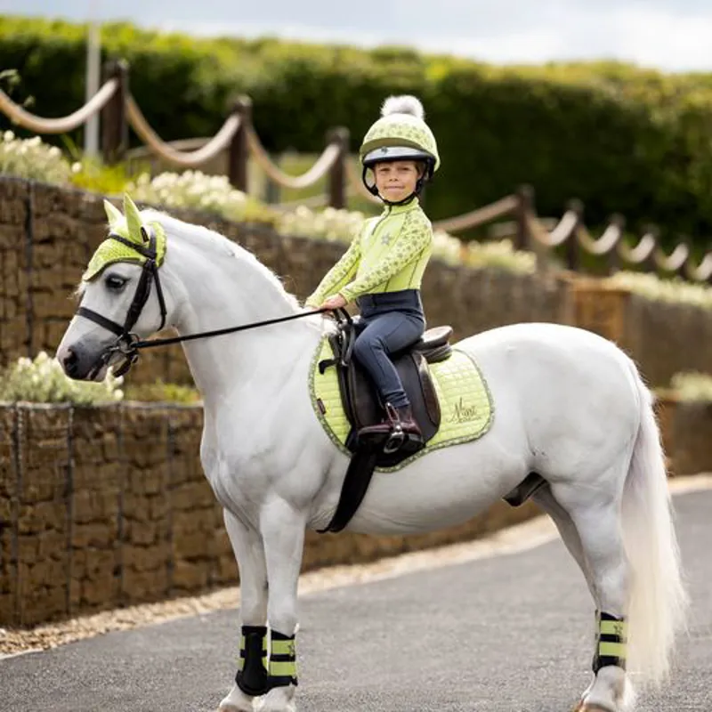 LeMieux Mini Jump Suede Square Kiwi 2 LeMieux Mini Jump Suede Square Kiwi - Image 2