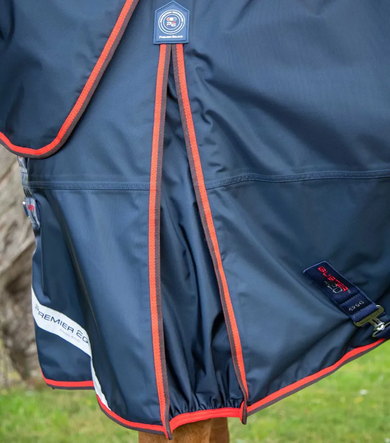 Premier Equine Buster 420g Turnout Rug With Classict Neck Cover Navy 4 Premier Equine Buster 420g Turnout Rug With Classict Neck Cover Navy - Image 4