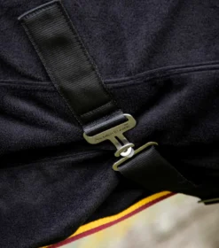 Premier Equine Buster Fleece Cooler Rug - Continental Edition Black -PREMIER EQUINE buster fleece cooler continental black 5