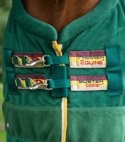 Premier Equine Buster Fleece Cooler Rug - Continental Edition Green -PREMIER EQUINE buster fleece cooler continental green 3