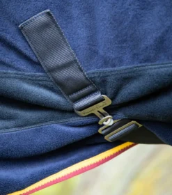 Premier Equine Buster Fleece Cooler Rug - Continental Edition Navy -PREMIER EQUINE buster fleece cooler continental navy 4