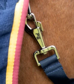 Premier Equine Buster Fleece Cooler Rug - Continental Edition Navy -PREMIER EQUINE buster fleece cooler continental navy 6