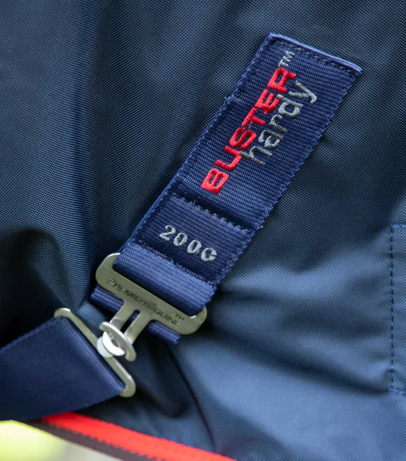 Premier Equine Buster Hardy 200g Half Neck Turnout Rug Navy 5 Premier Equine Buster Hardy 200g Half Neck Turnout Rug Navy - Image 5