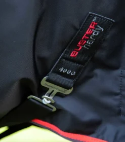 Premier Equine Buster Hardy 400g Half Neck Turnout Rug Black -PREMIER EQUINE buster hardy 400 black 5