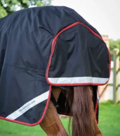 Premier Equine Buster Hardy 400g Half Neck Turnout Rug Black -PREMIER EQUINE buster hardy 400 black 6